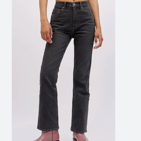 Lee x Daydreamer Size 30/28 High Rise Western Crop Boot Jeans in Washed Black - Picture 11 of 11